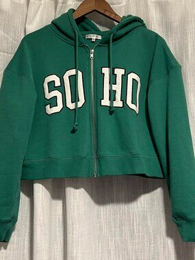 Fitz & Eddie SOHO Full Zip Hoodie oGreen Size L